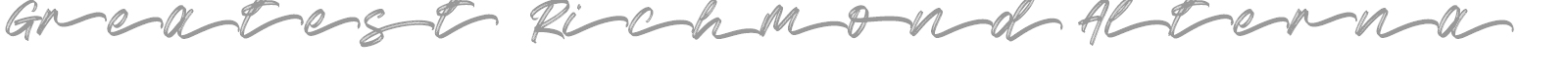 Greatest Richmond font preview